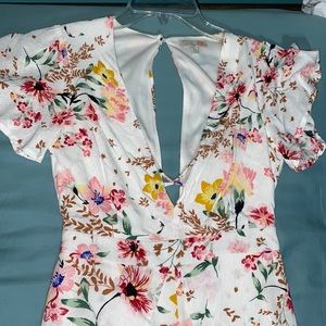 GB Floral High Low Romper